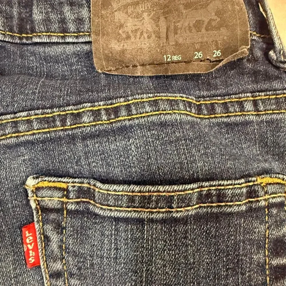 Levi-s Men's Blue and Navy Jeans
